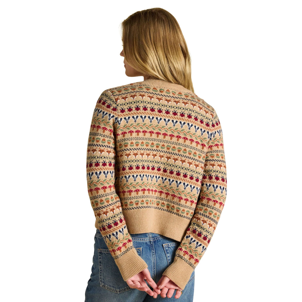 Joules Womens Woodland Cardigan - Oatmeal