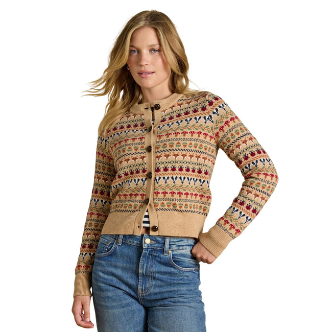 Joules Womens Woodland Cardigan - Oatmeal Main Image