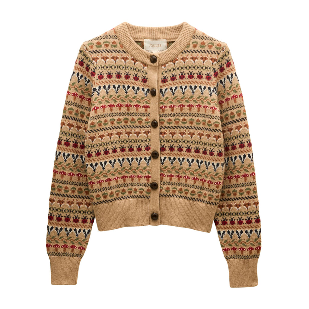 Joules Womens Woodland Cardigan - Oatmeal