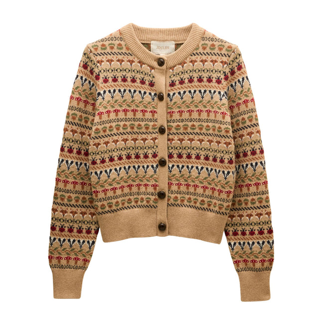 Joules Womens Woodland Cardigan - Oatmeal Hover Image