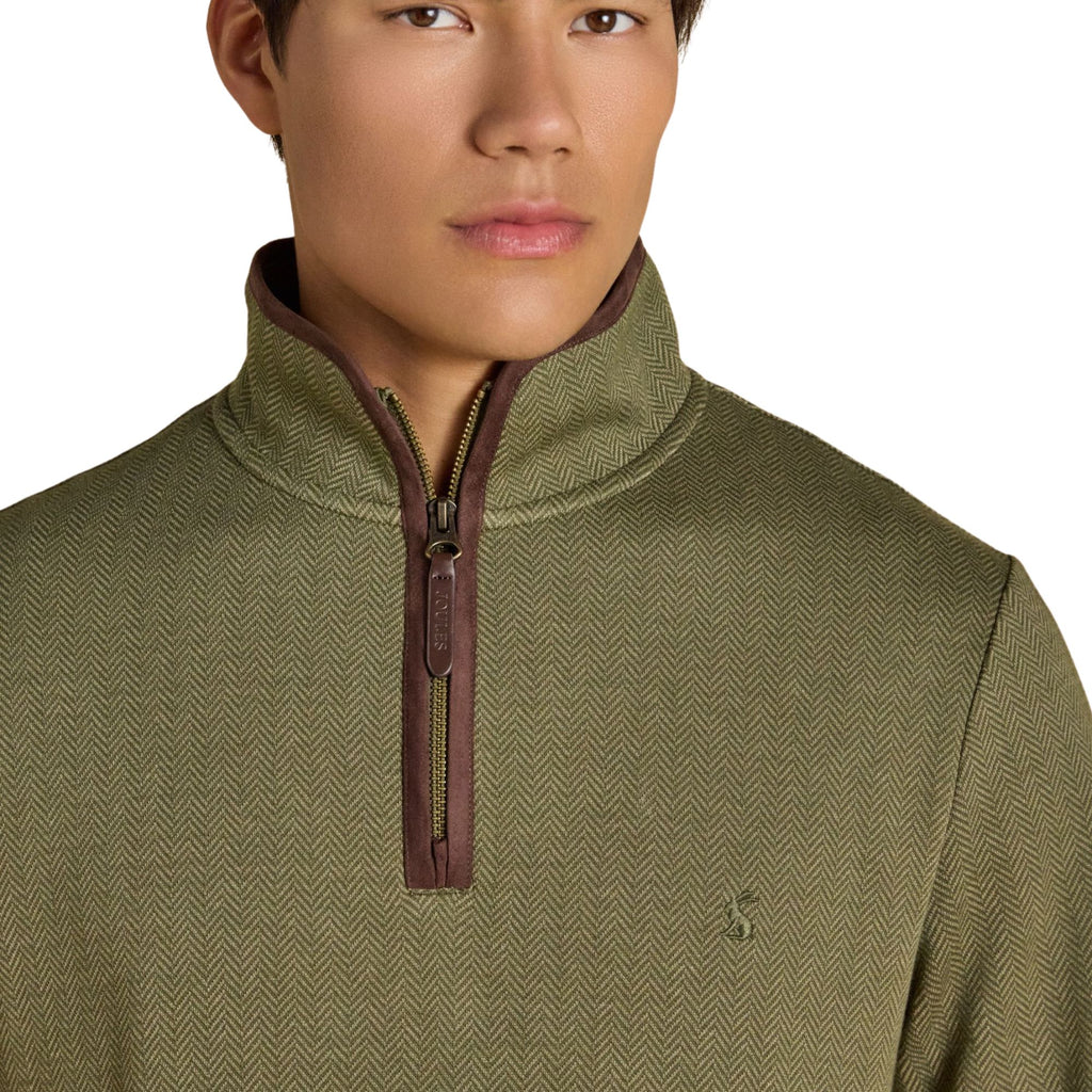 Joules Mens Heritage Sweat 1/4 Zip Sweat Top - Green