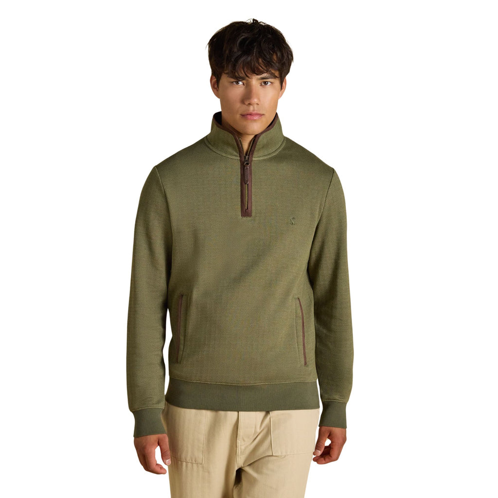 Joules Mens Heritage Sweat 1/4 Zip Sweat Top - Green