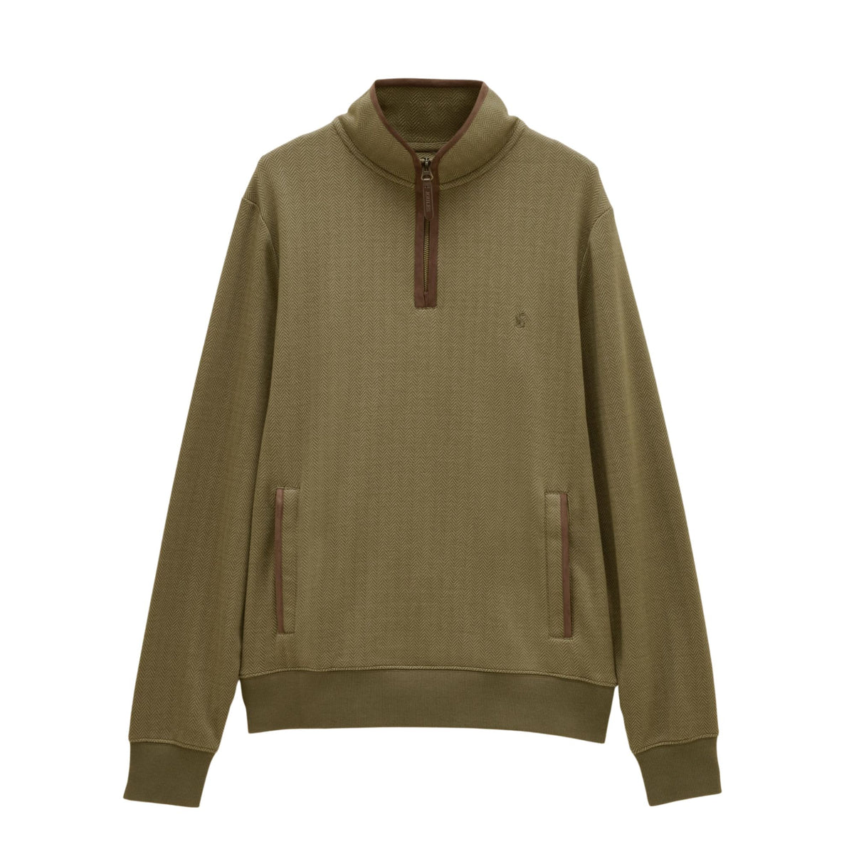 Joules Mens Heritage Sweat 1/4 Zip Sweat Top - Green