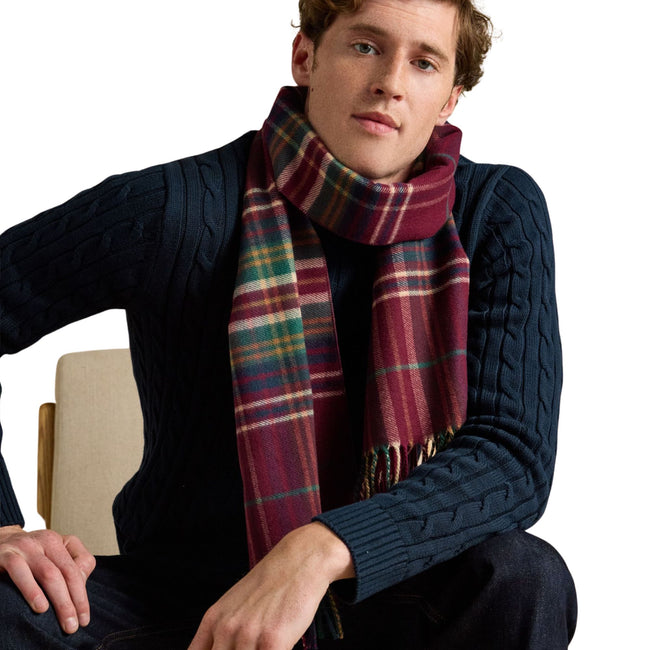 Joules Mens Langtree Scarf - Red Main Image