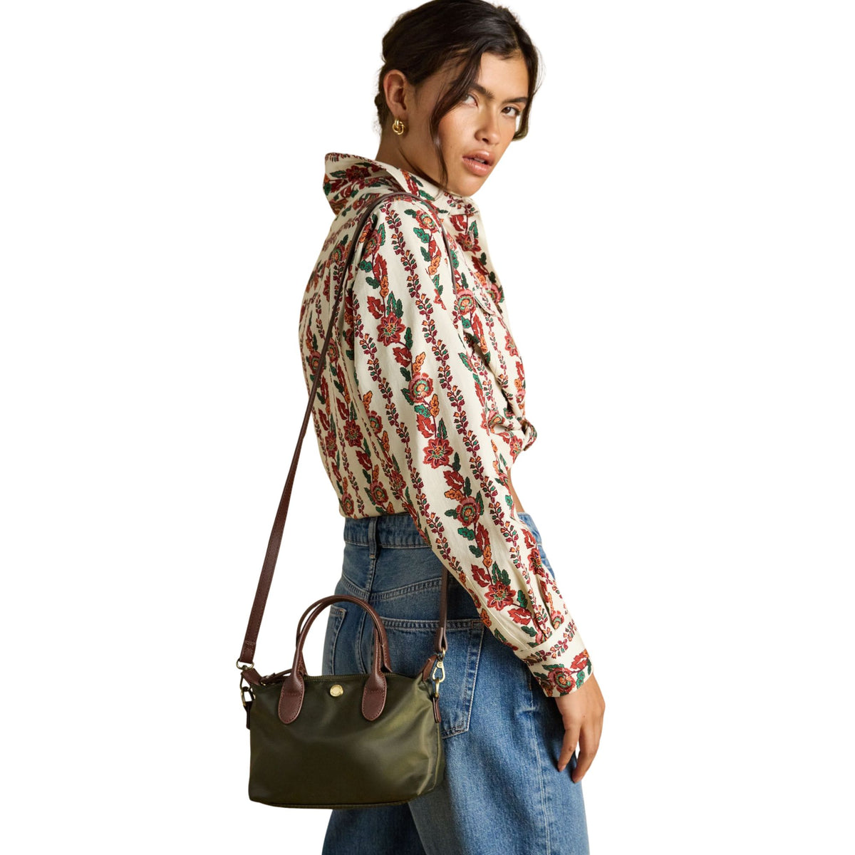 Joules Womens  Edie Crossbody Bag - Khaki Green