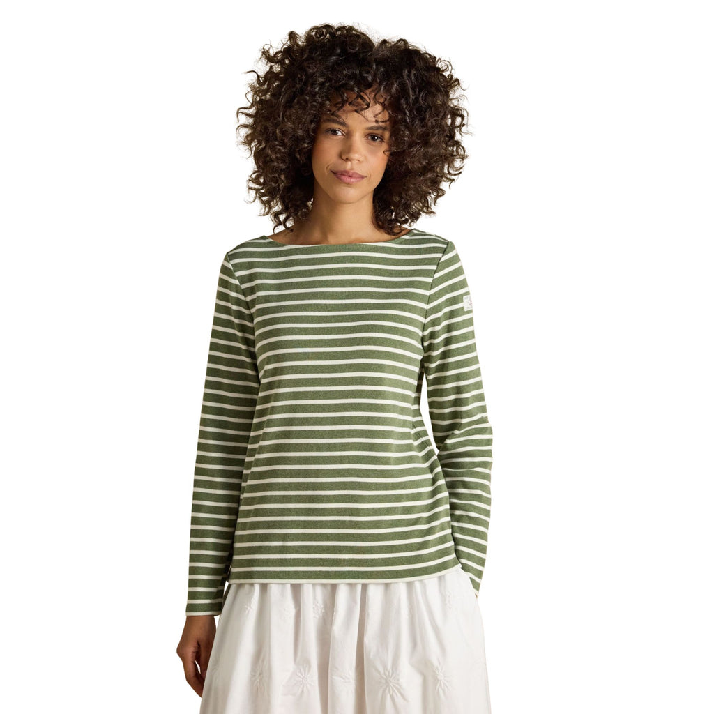Joules Womens Harbour T-Shirt - Khaki Marl