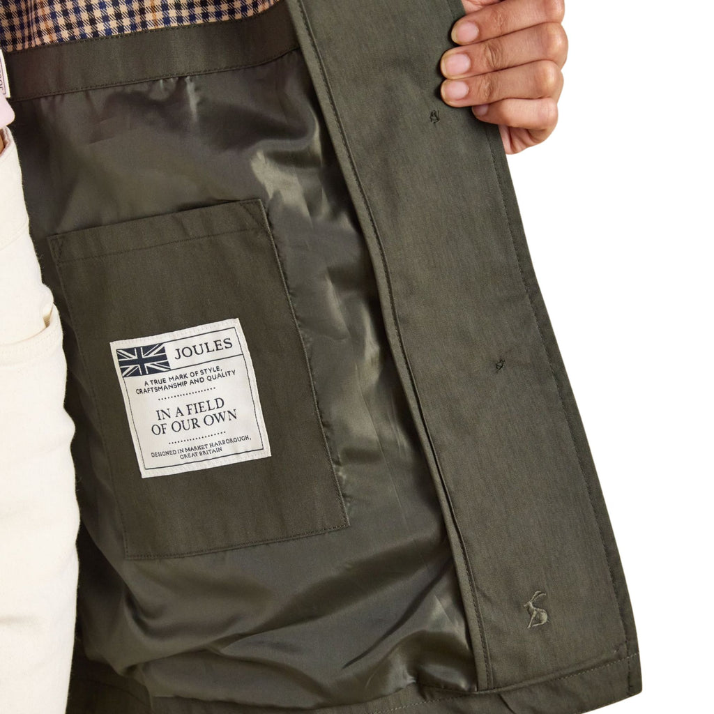 Joules Womens Rainmore Coat - Khaki Green
