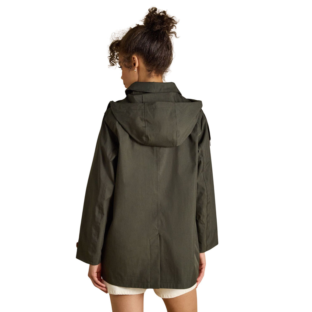 Joules Womens Rainmore Coat - Khaki Green