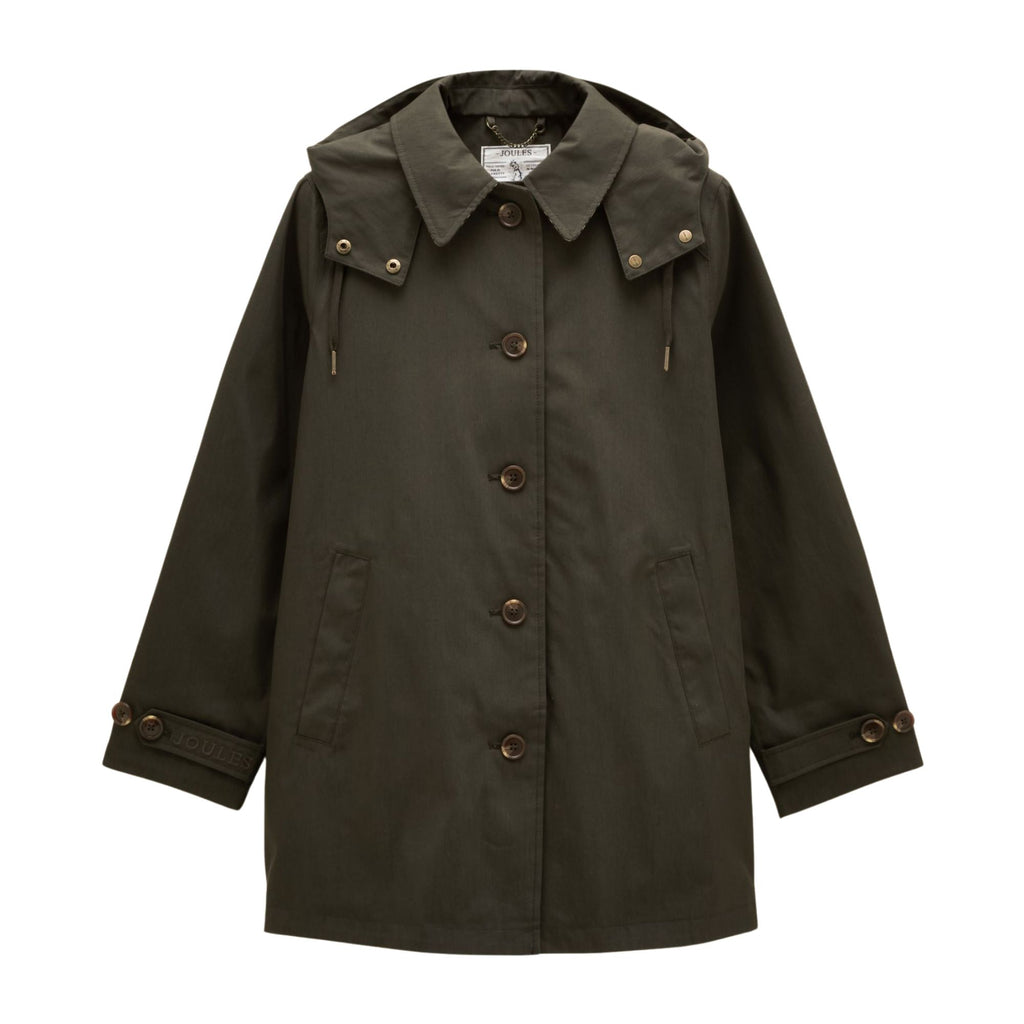 Joules Womens Rainmore Coat - Khaki Green