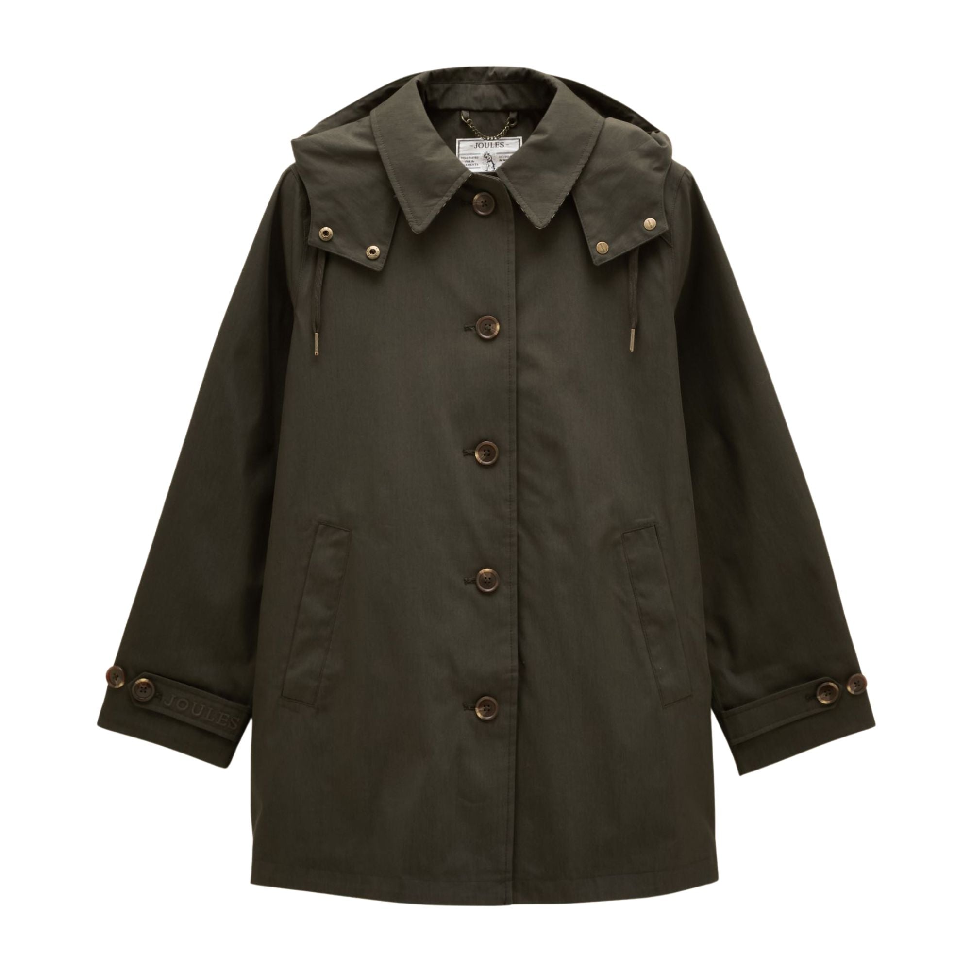 Joules Womens Rainmore Coat - Khaki Green