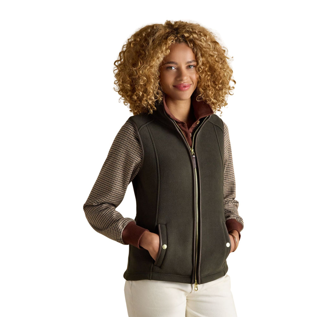 Joules Womens Heritage Gilet - Khaki Green