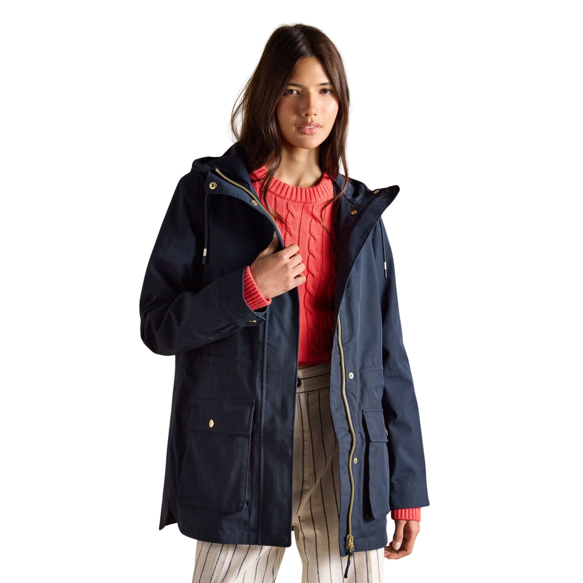 Joules Womens Portwell Coat - Navy