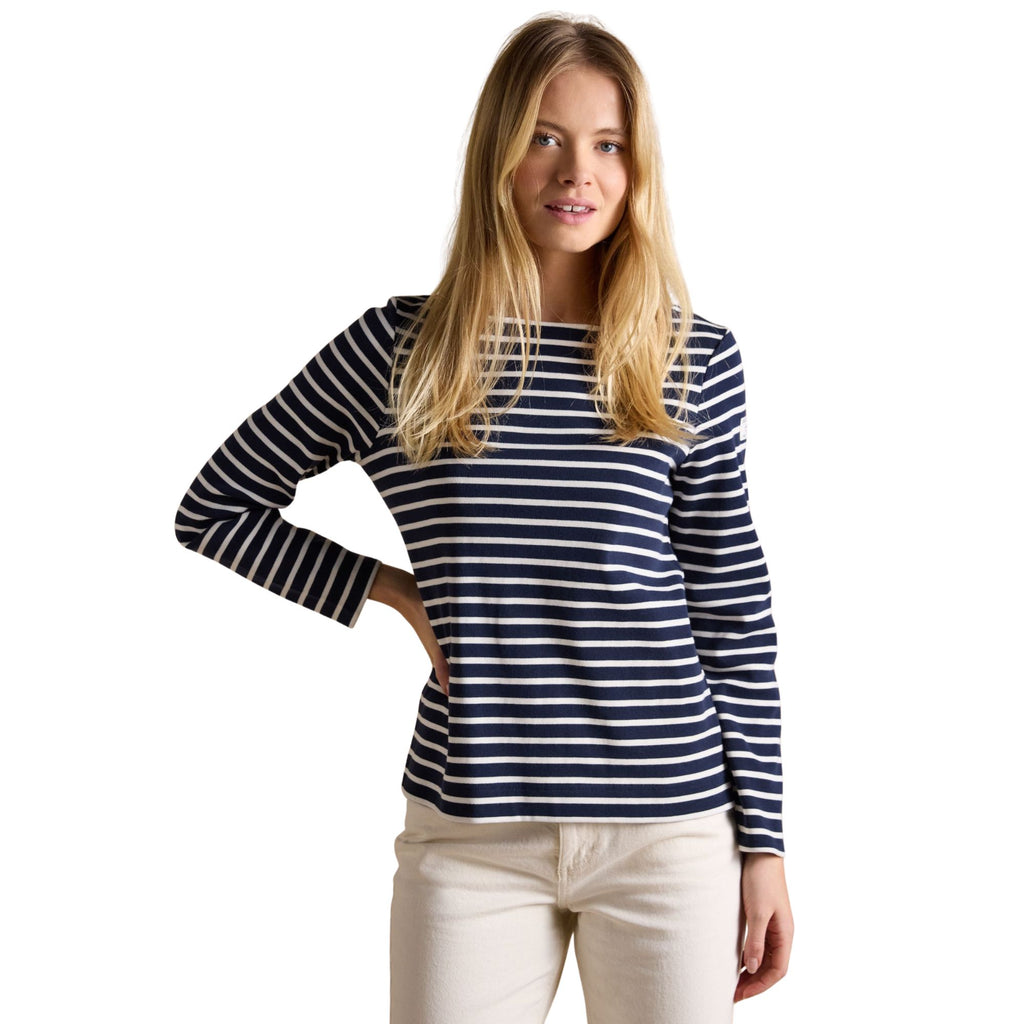 Joules Womens Harbour T-Shirt - Navy/White