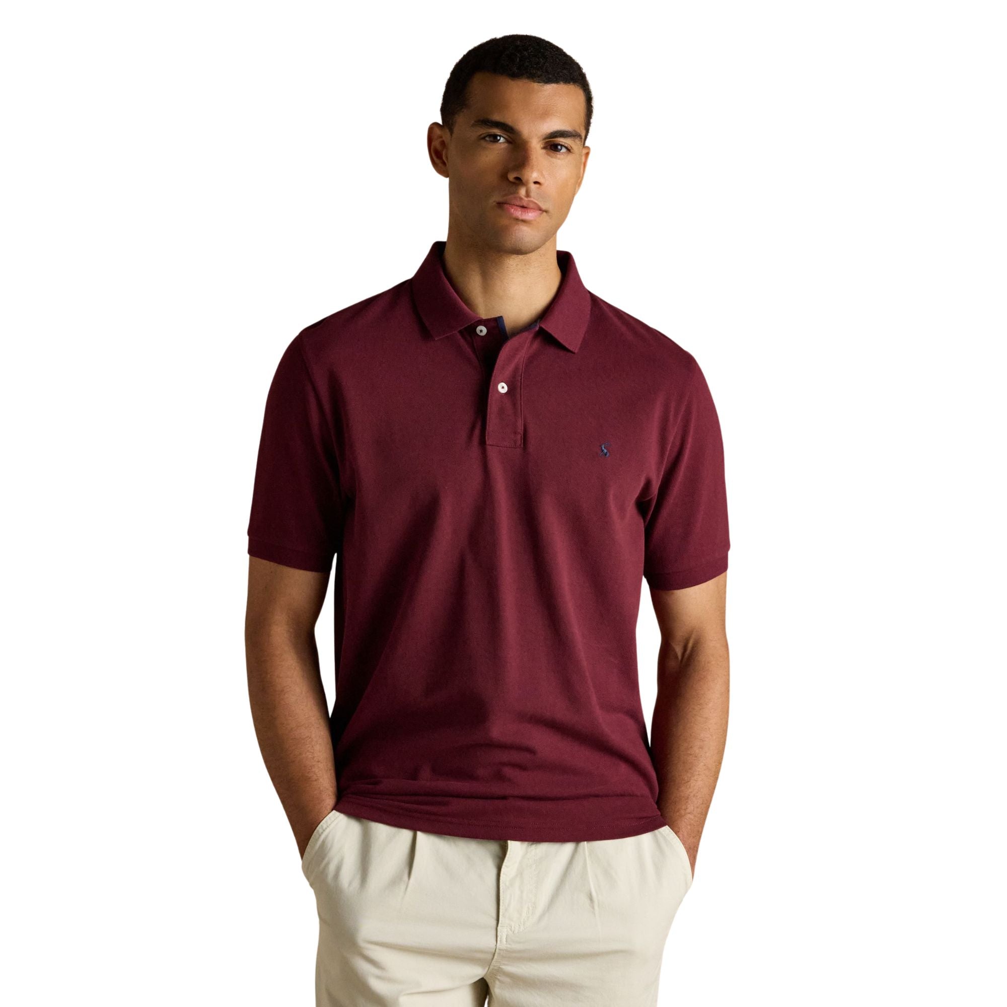 Joules Mens Woody Polo Shirt - Burgundy