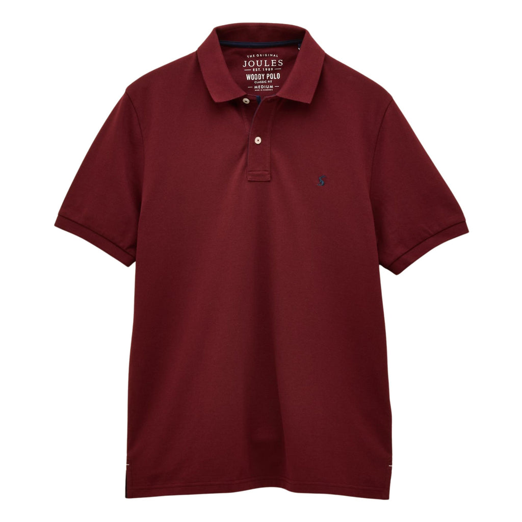 Joules Mens Woody Polo Shirt - Burgundy