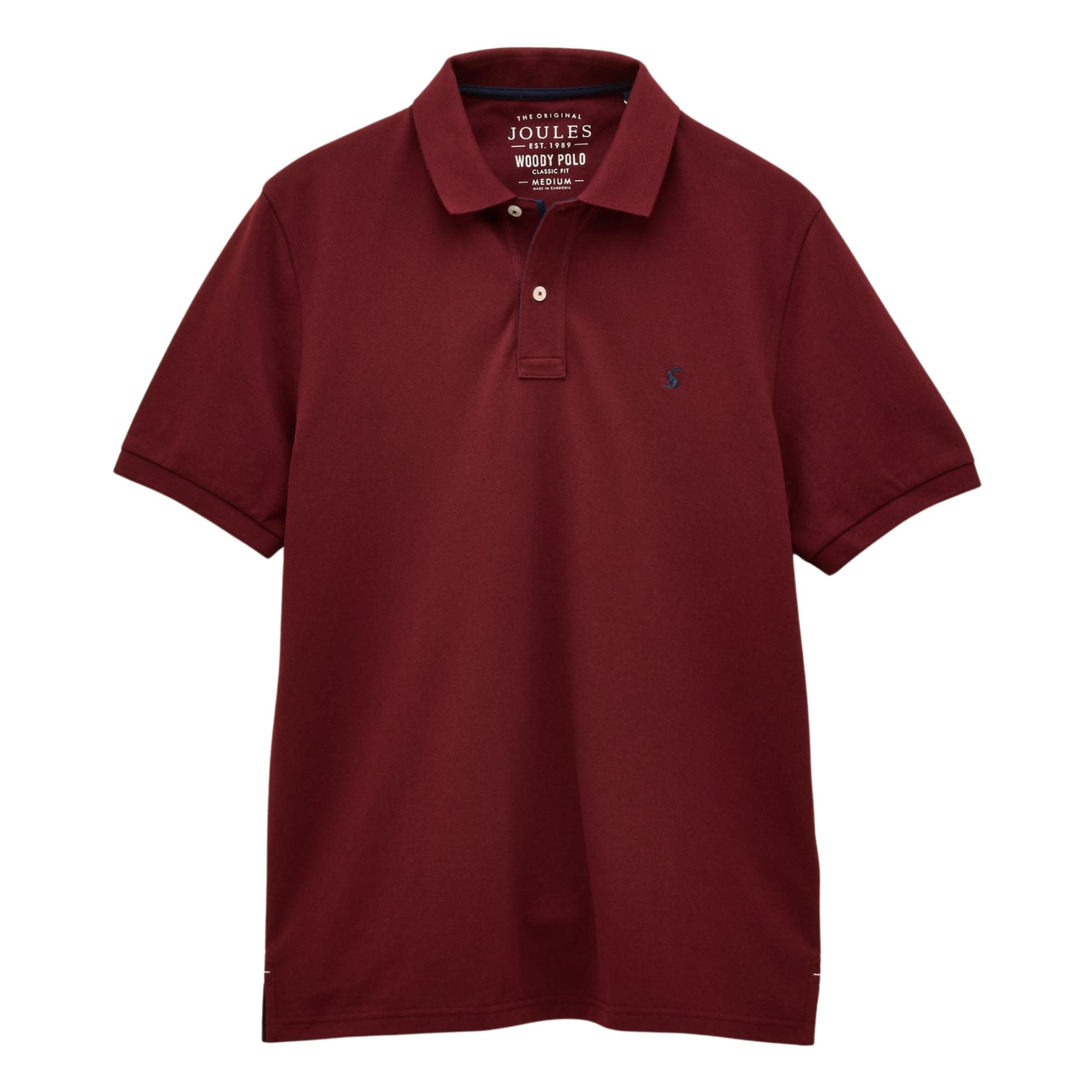 Joules Mens Woody Polo Shirt - Burgundy