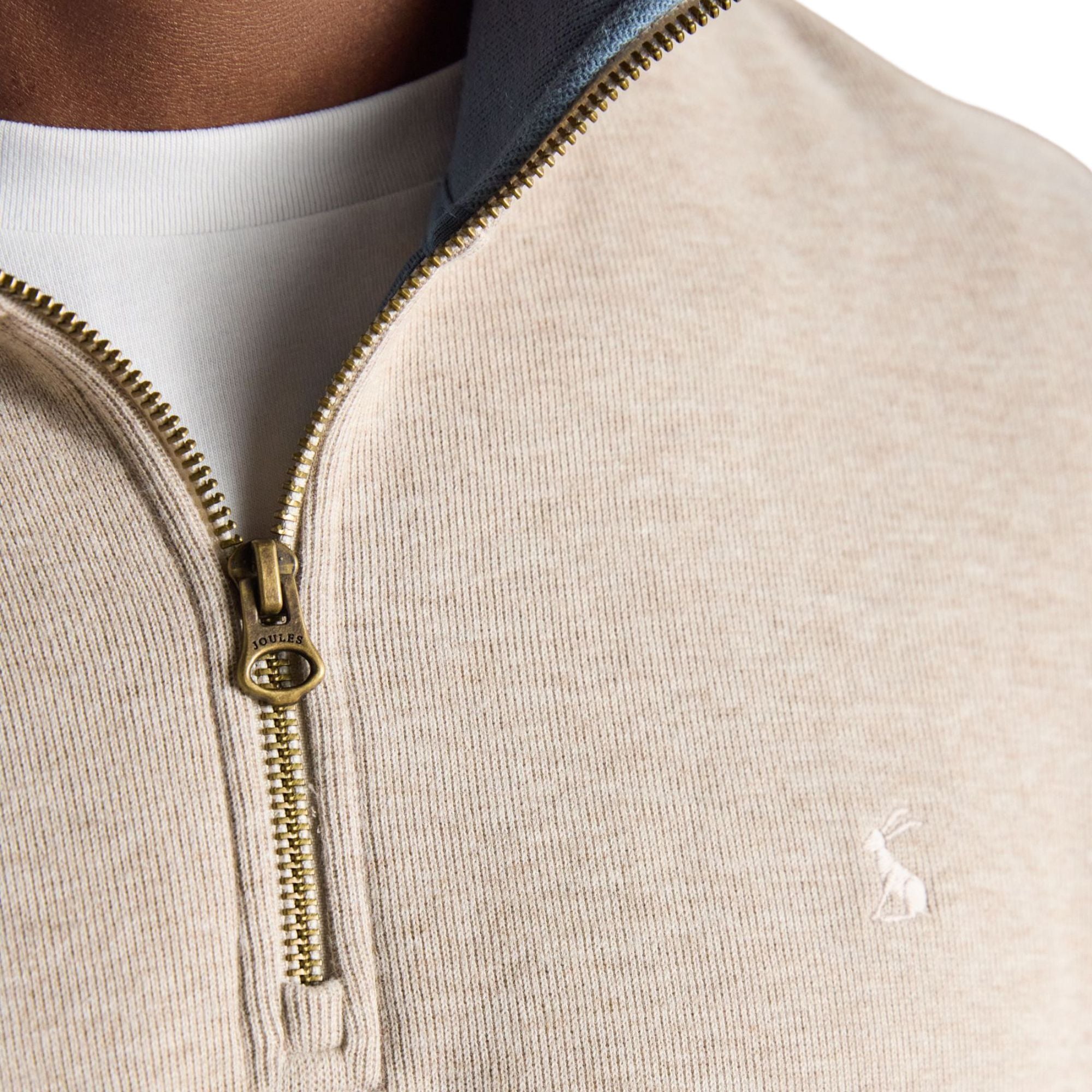 Joules Mens Alistair Sweat Top - Oatmeal