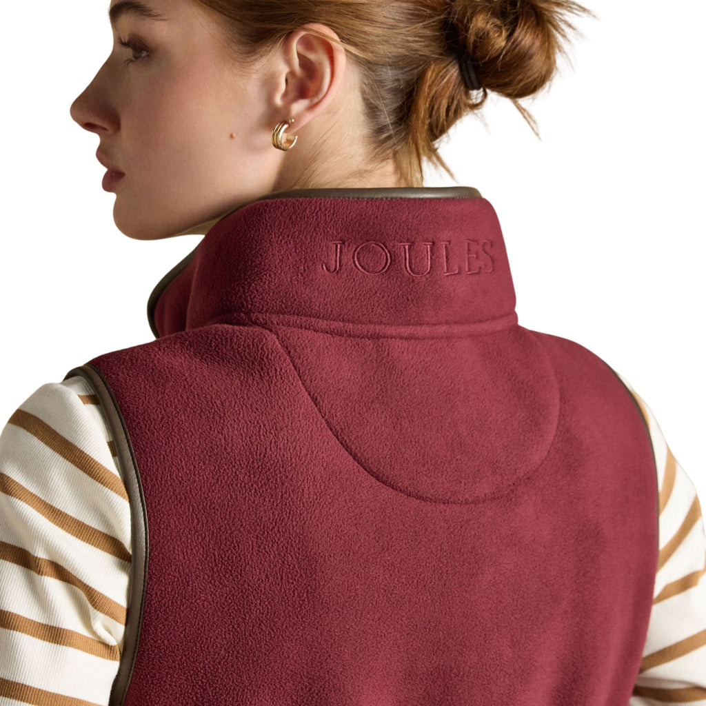 Joules Womens Heritage Gilet - Red