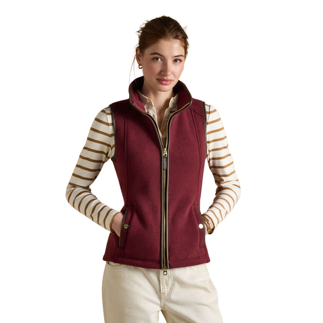 Joules Womens Heritage Gilet - Red Main Image