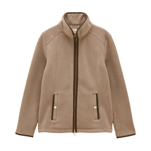 Joules Womens Heritage Full Zip Fleece - Mink Brown