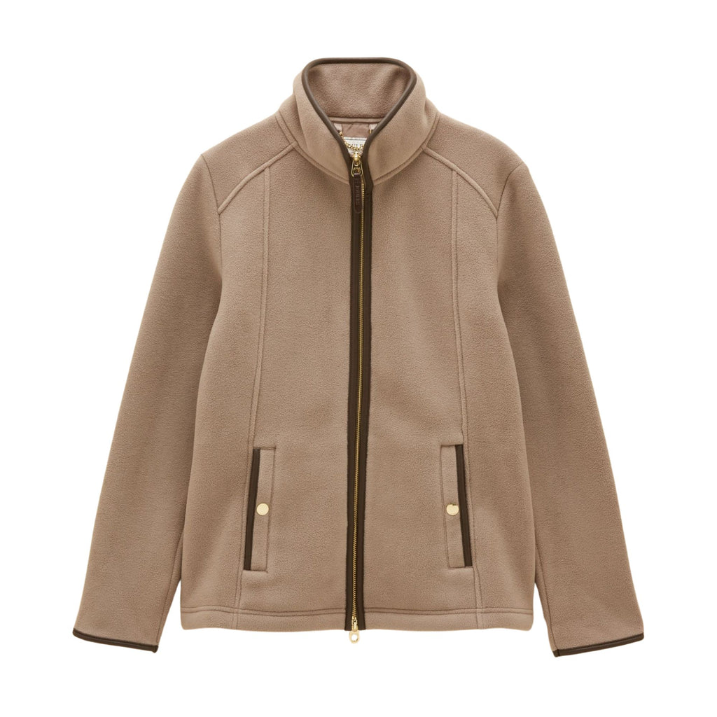 Joules Womens Heritage Full Zip Fleece - Mink Brown