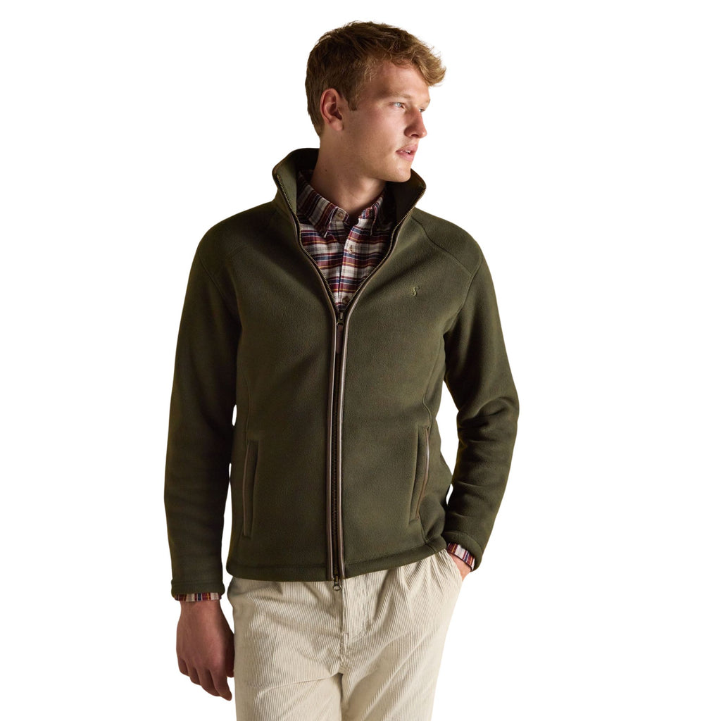 Joules Mens Heritage Full Zip Fleece - Dark Green