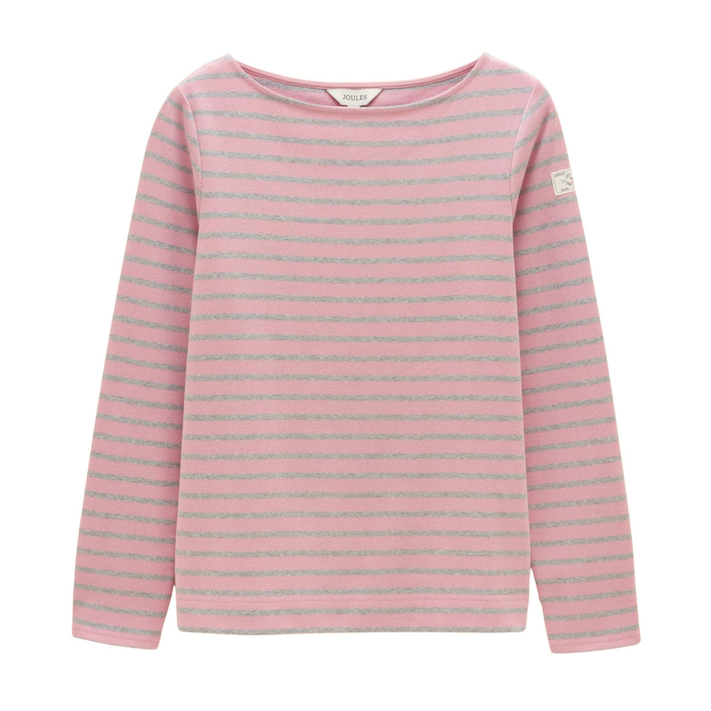 Joules Womens Harbour T-Shirt - Pink/Grey Marl