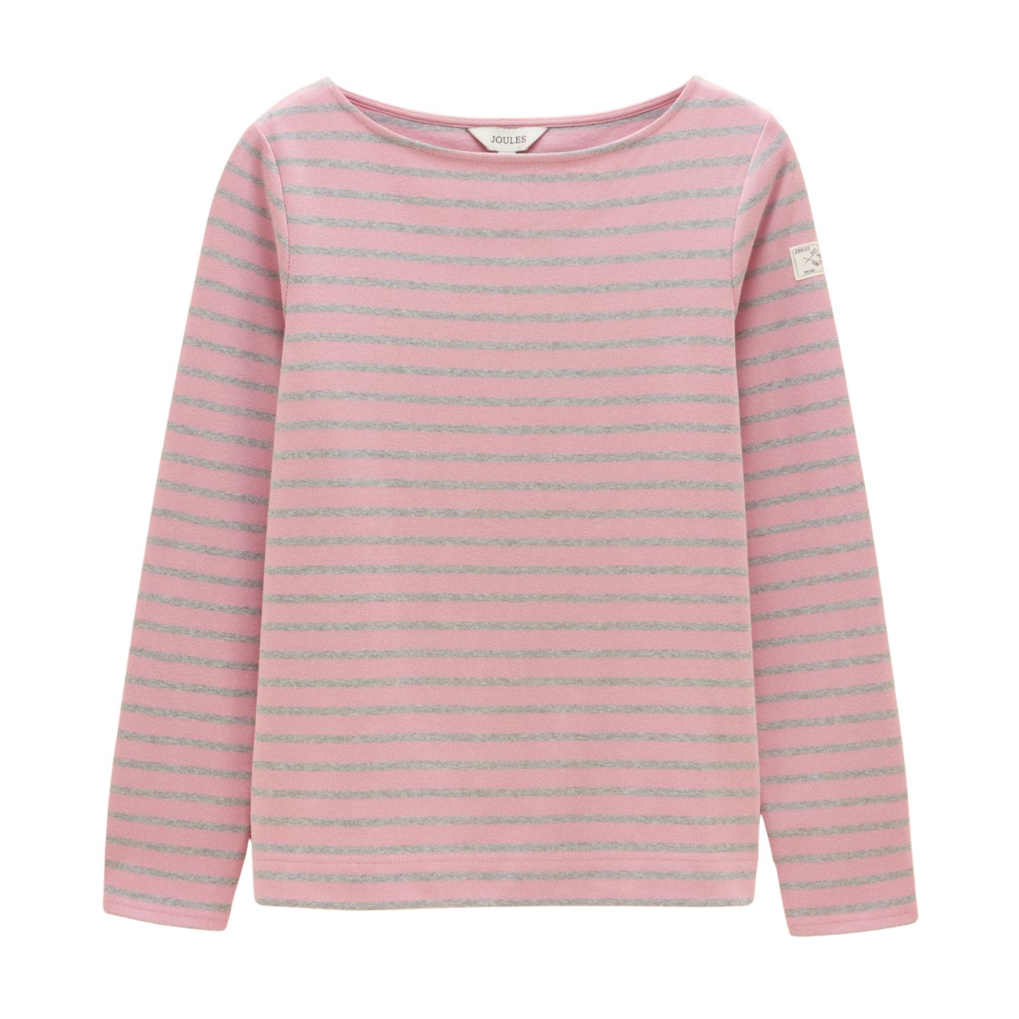 Joules Womens Harbour T-Shirt - Pink/Grey Marl