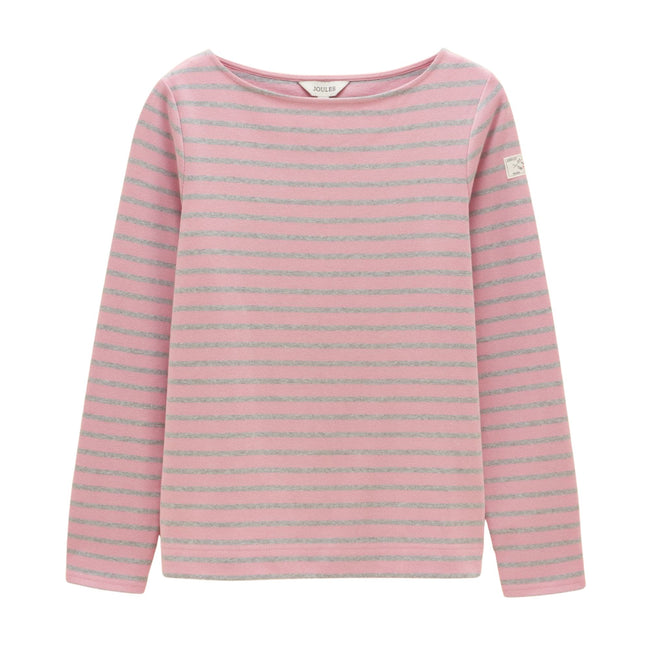Joules Womens Harbour T-Shirt - Pink/Grey Marl Hover Image