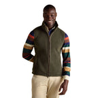 Joules Mens Heritage Fleece Gilet - Green