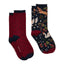 Joules Womens Everyday 2 Pack Socks - Navy Woodland