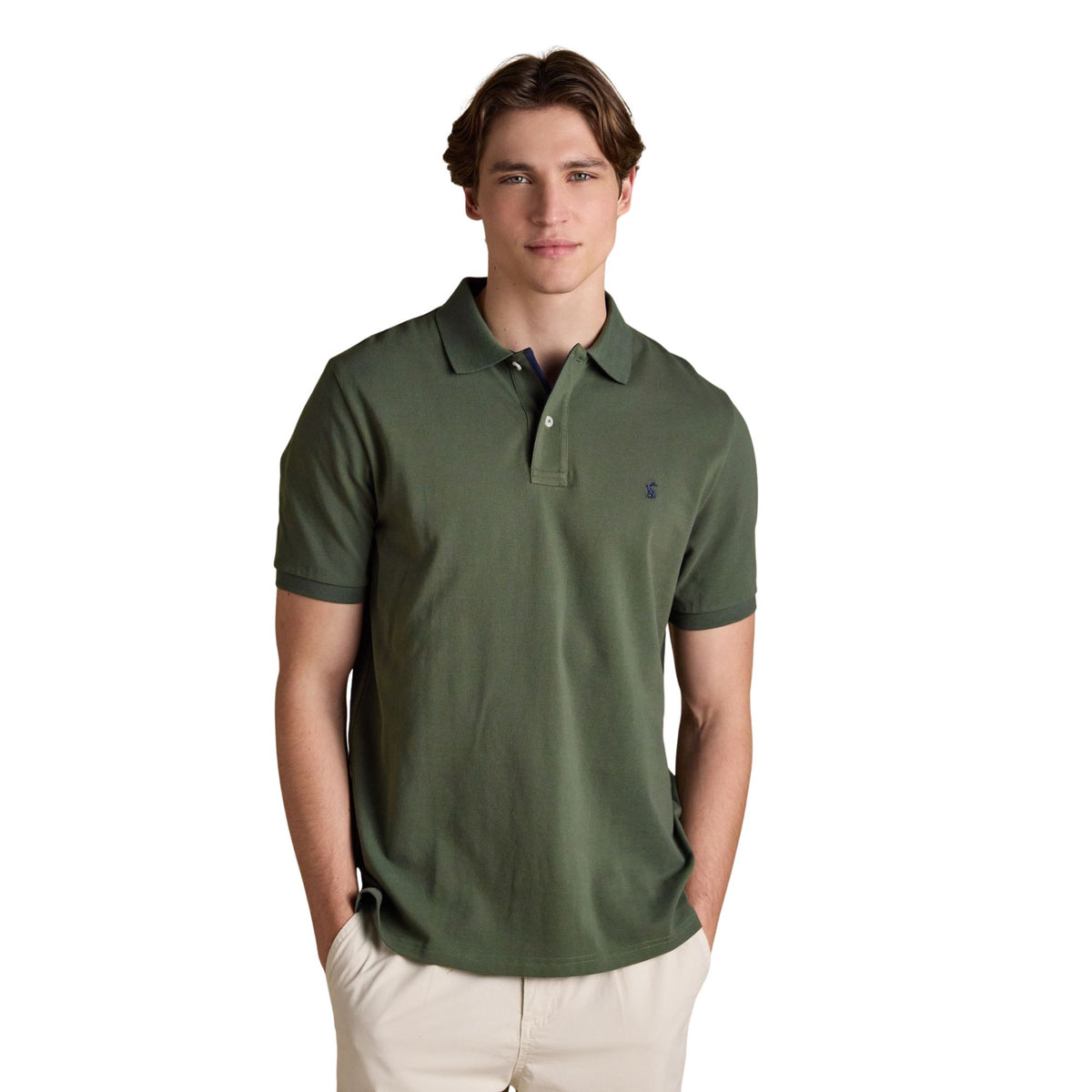 Joules Mens Woody Polo Shirt - Khaki Green