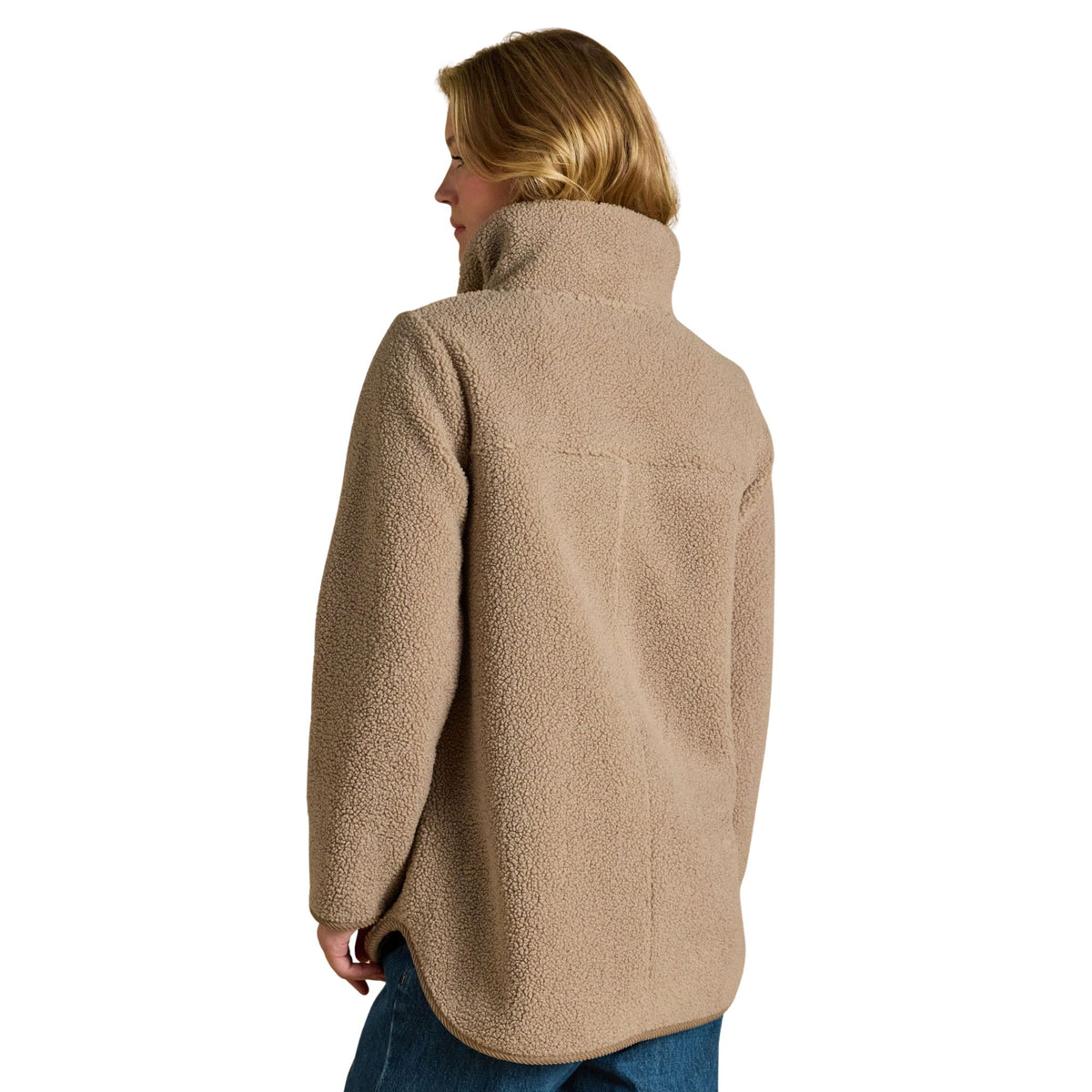 Joules Womens Sadie Longline Fleece - Mushroom