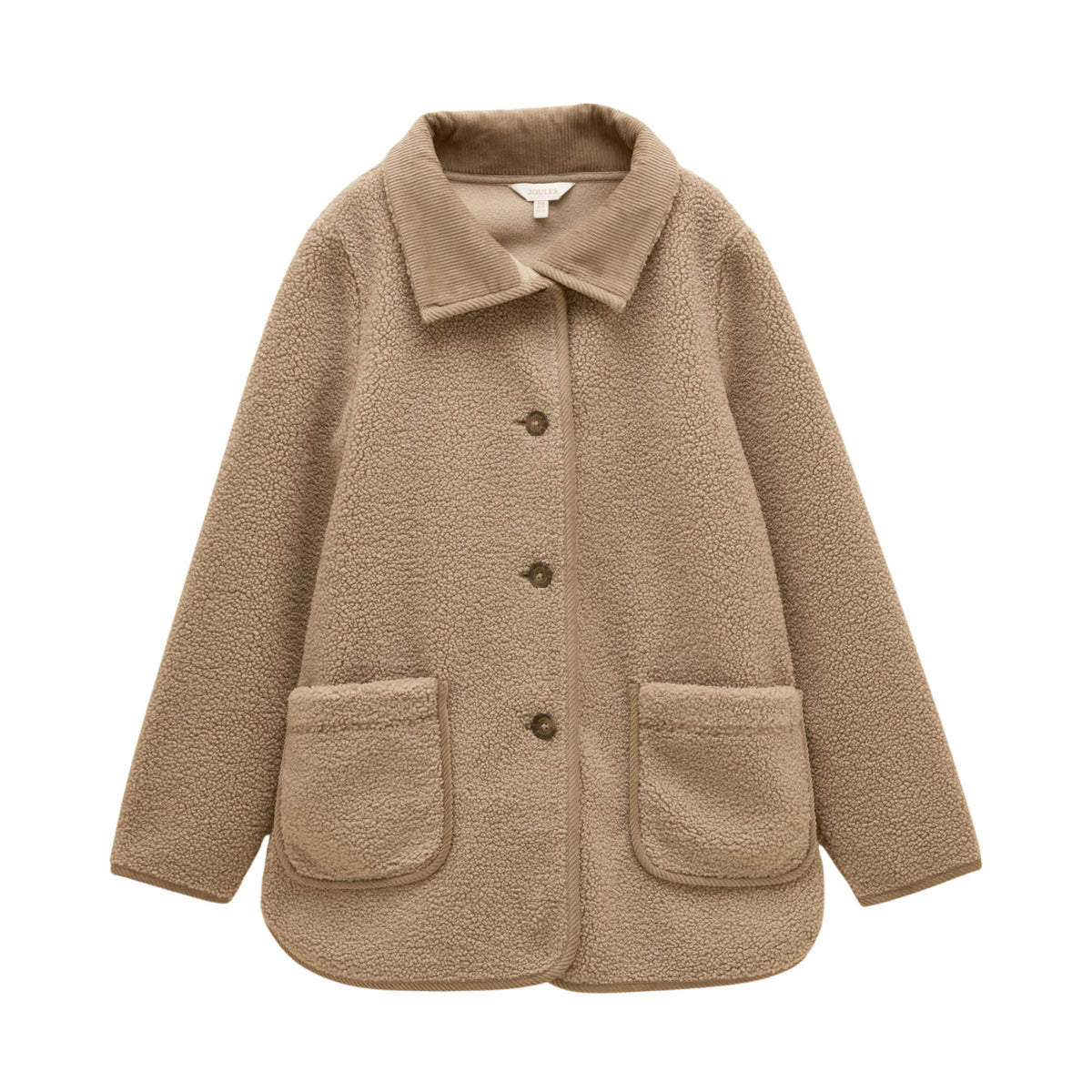 Joules Womens Sadie Longline Fleece - Mushroom