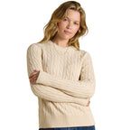 Joules Womens Classic Cable Jumper - Oatmeal