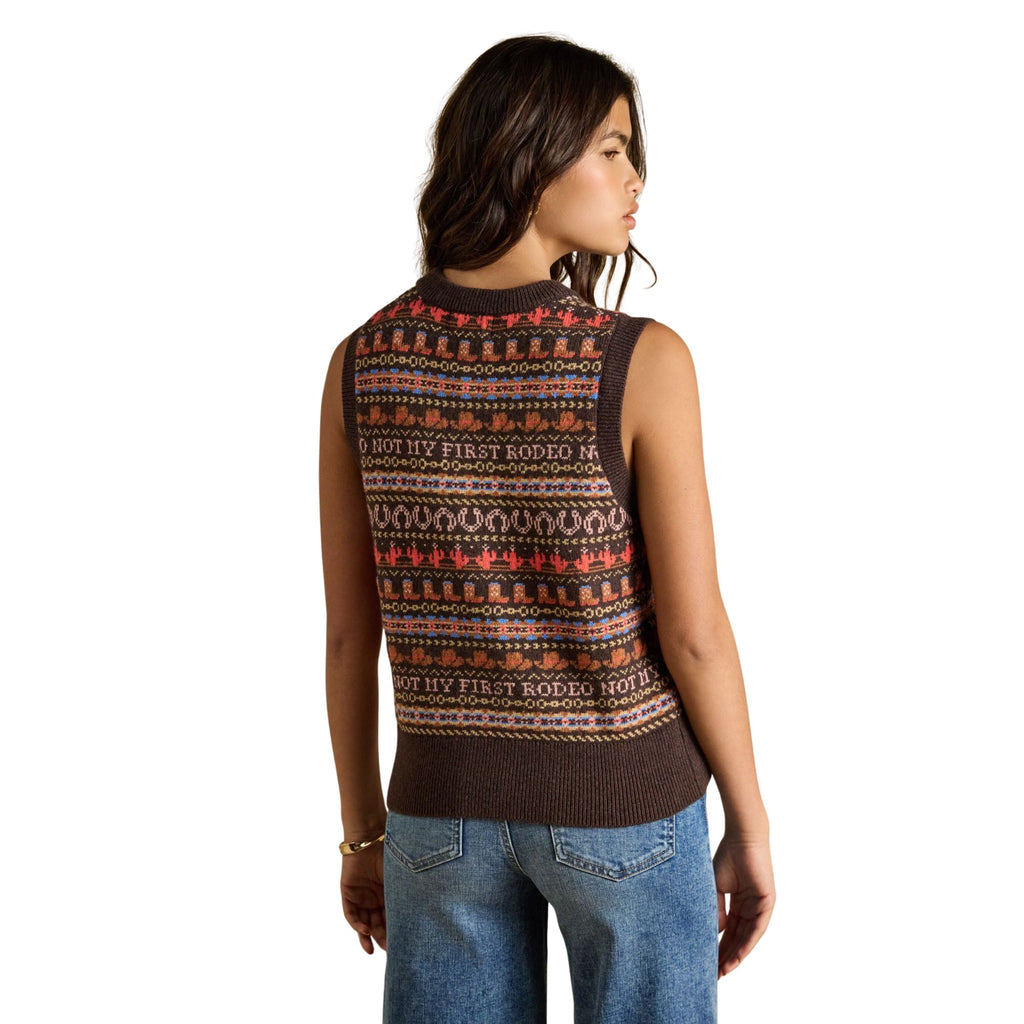 Joules Womens Rodeo Tank Top - Chocolate Brown
