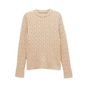 Joules Womens Classic Cable Jumper - Oatmeal