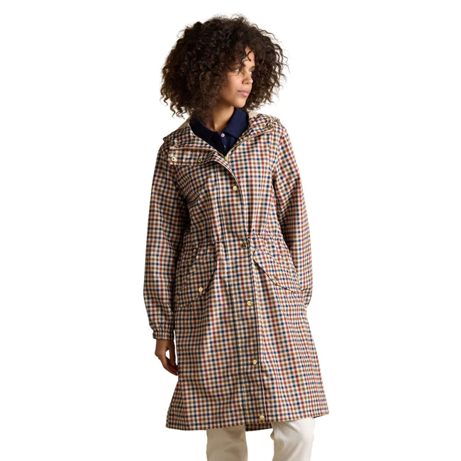 Joules Womens Holkham Coat - Gingham Main Image