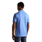 Joules Mens Embellished Cotton Pique Polo Shirt - Cream & Blue