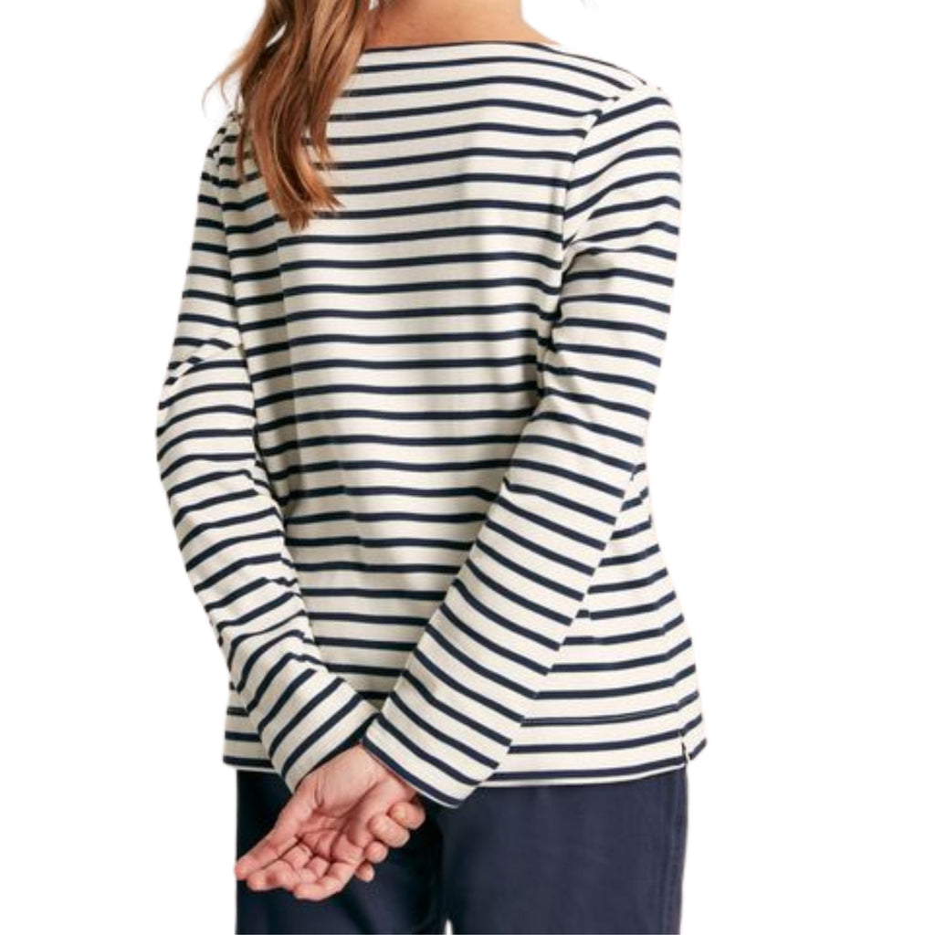 Joules Womens Harbour T-Shirt - Cream/Navy
