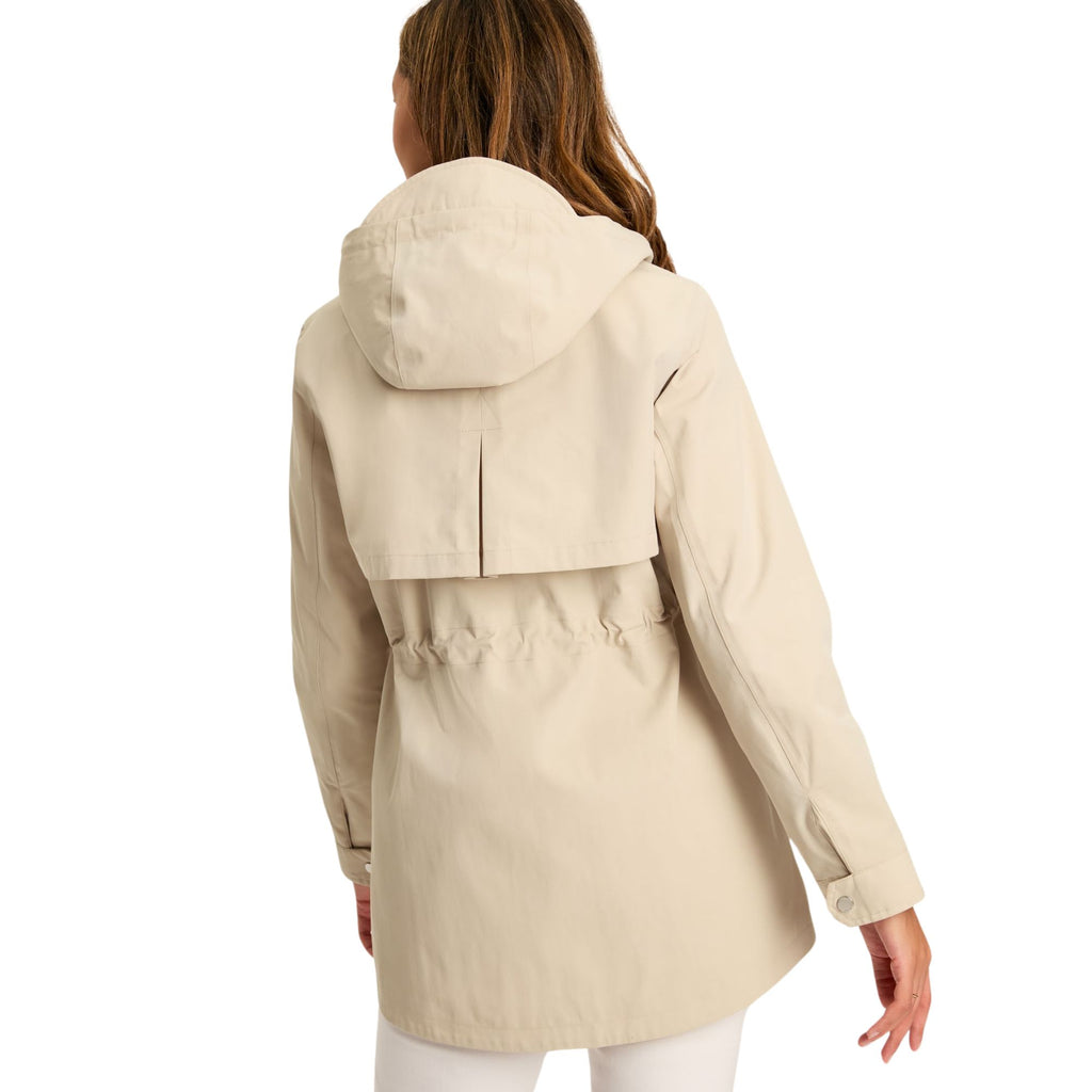 Joules Womens Portwell Neutral Waterproof Raincoat - Neutral