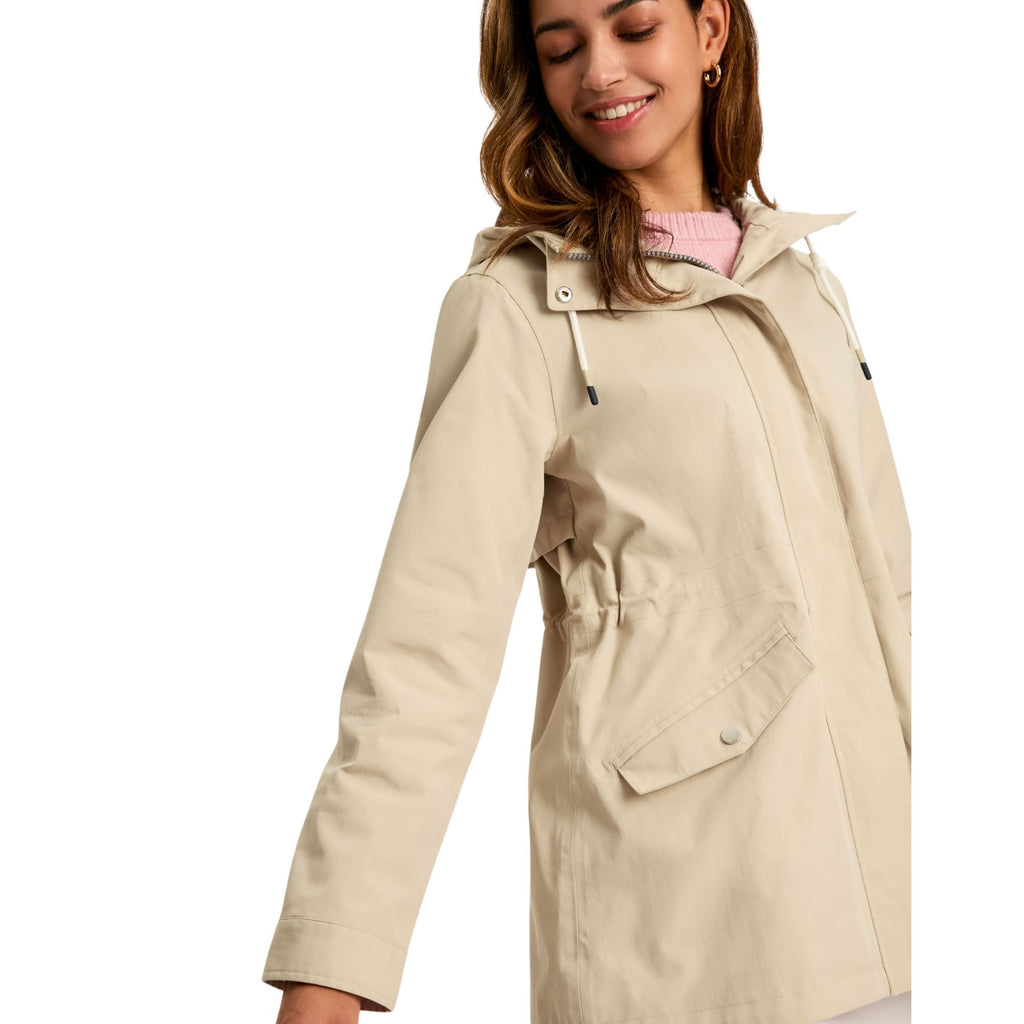 Joules Womens Portwell Neutral Waterproof Raincoat - Neutral