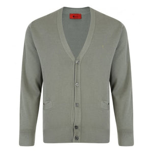 Gabicci Jumpers - K02 Classic Cardigan - Olive