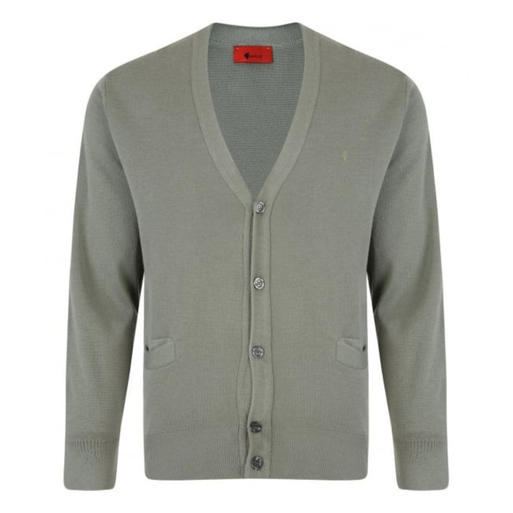 Gabicci Jumpers - K02 Classic Cardigan - Olive