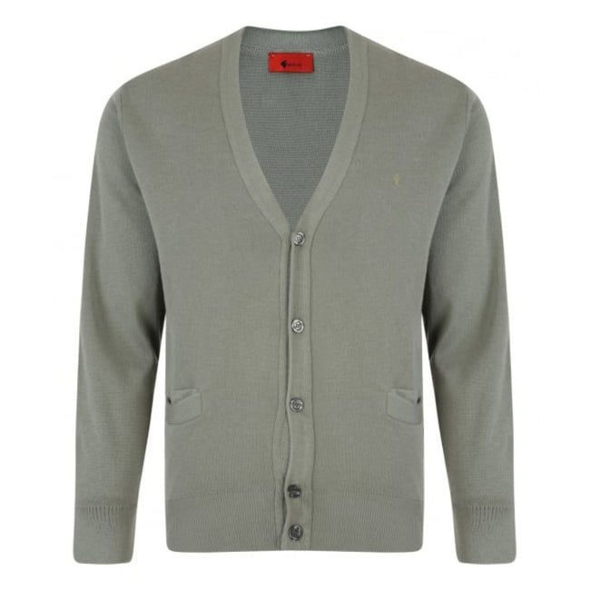 Gabicci Jumpers - K02 Classic Cardigan - Olive Hover Image