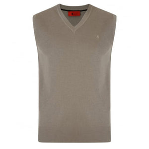 Gabicci Jumpers - K03 Classic Slipover - Stone