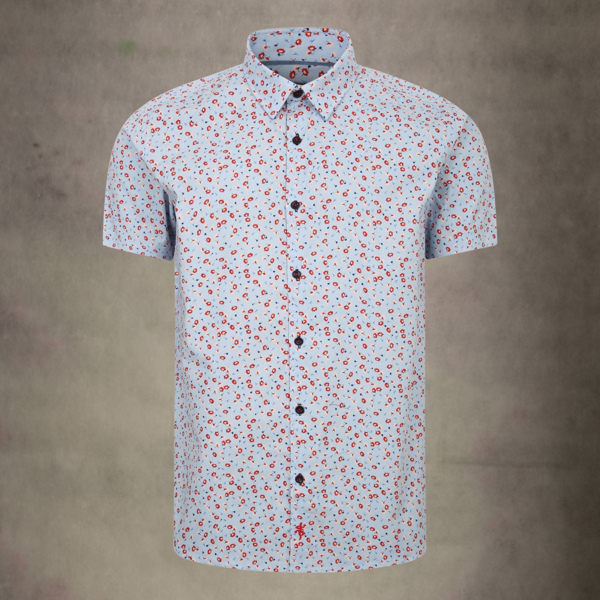 Lizard King Daisy Print Short Sleeve Shirt