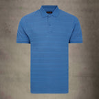 Lizard King Bubble Stripe Polo Shirt - Denim