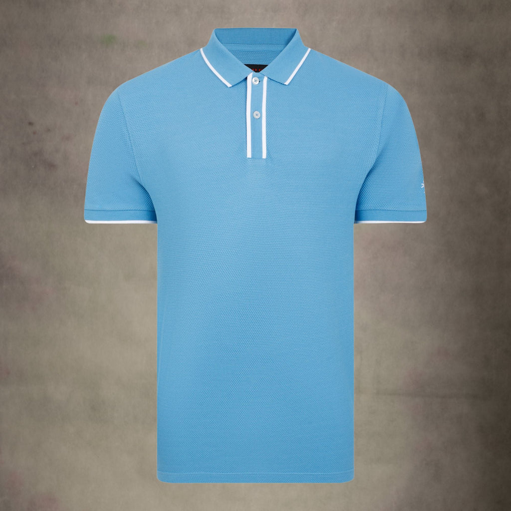 Lizard King Bubble Polo Shirt - Sky