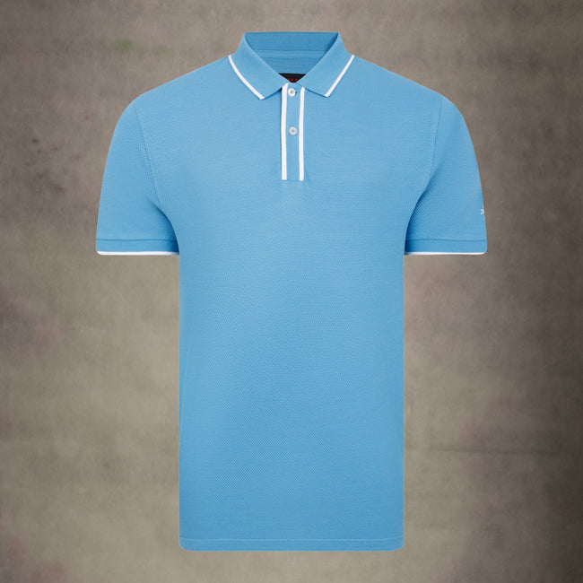 Lizard King Bubble Polo Shirt - Sky Hover Image